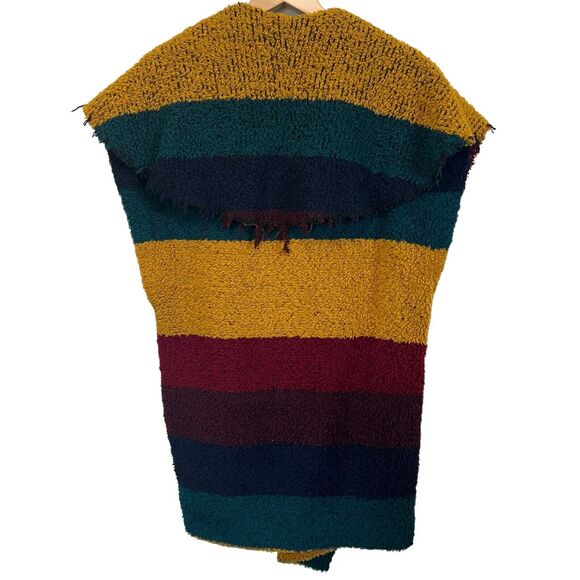 Alice + Olivia Muriel Striped Wool Oversized Vest Shawl Size XS - Picture 12 of 14